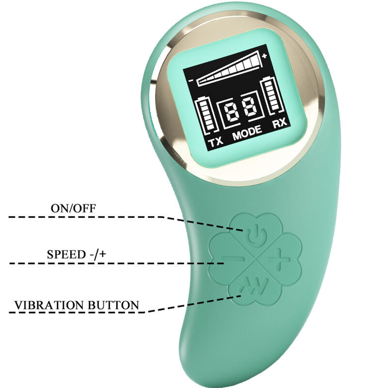Pretty Love Green Remote Control Vibrating Egg Mine