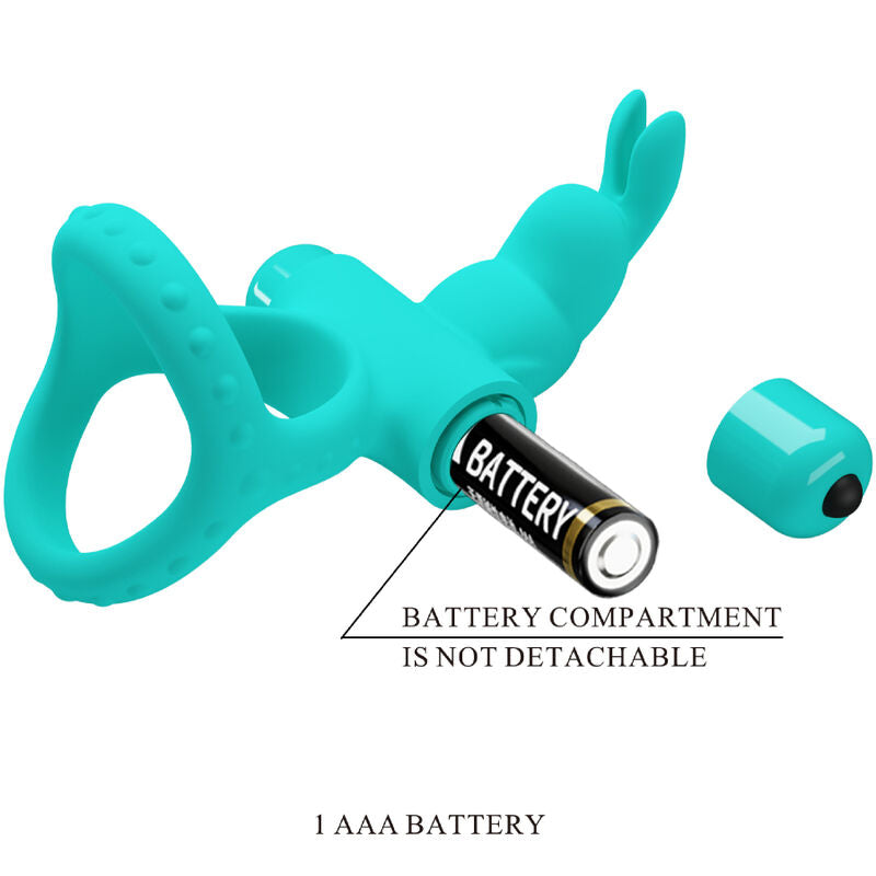 Pretty Love Figgy Green Rabbit Vibrator Ring