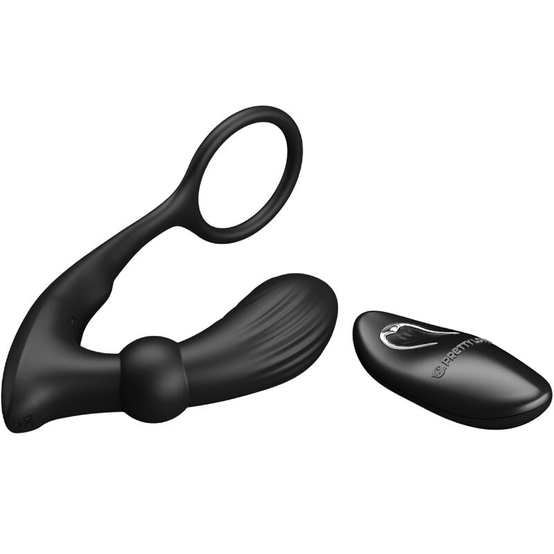 Pretty Love Warren Black Anal Ring & Vibrator