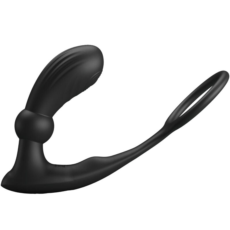 Pretty Love Warren Black Anal Ring & Vibrator