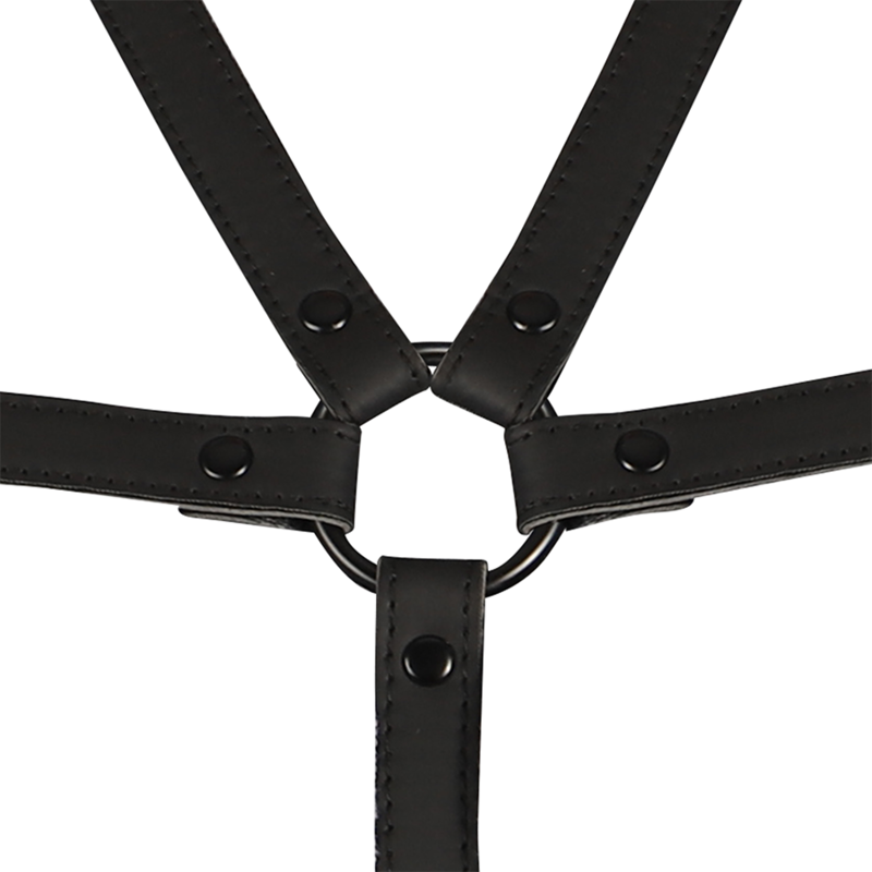 Arnés Ajustable de Cuero Vegano para Torso y Brazos - Fetish Submissive Bondage