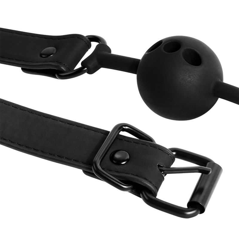 Mordaza de Bola en Silicona Respirable - Fetish Submissive Bondage