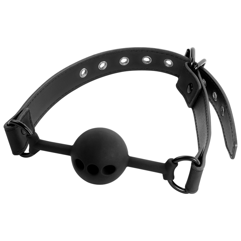 Mordaza de Bola en Silicona Respirable - Fetish Submissive Bondage