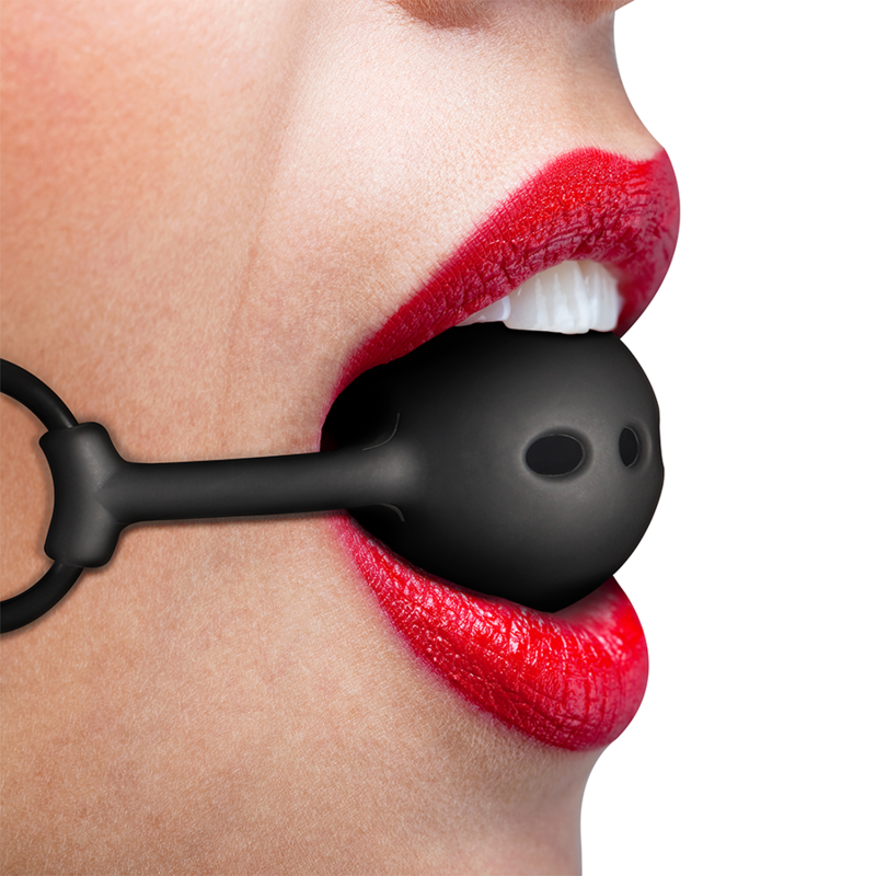 Mordaza de Bola en Silicona Respirable - Fetish Submissive Bondage