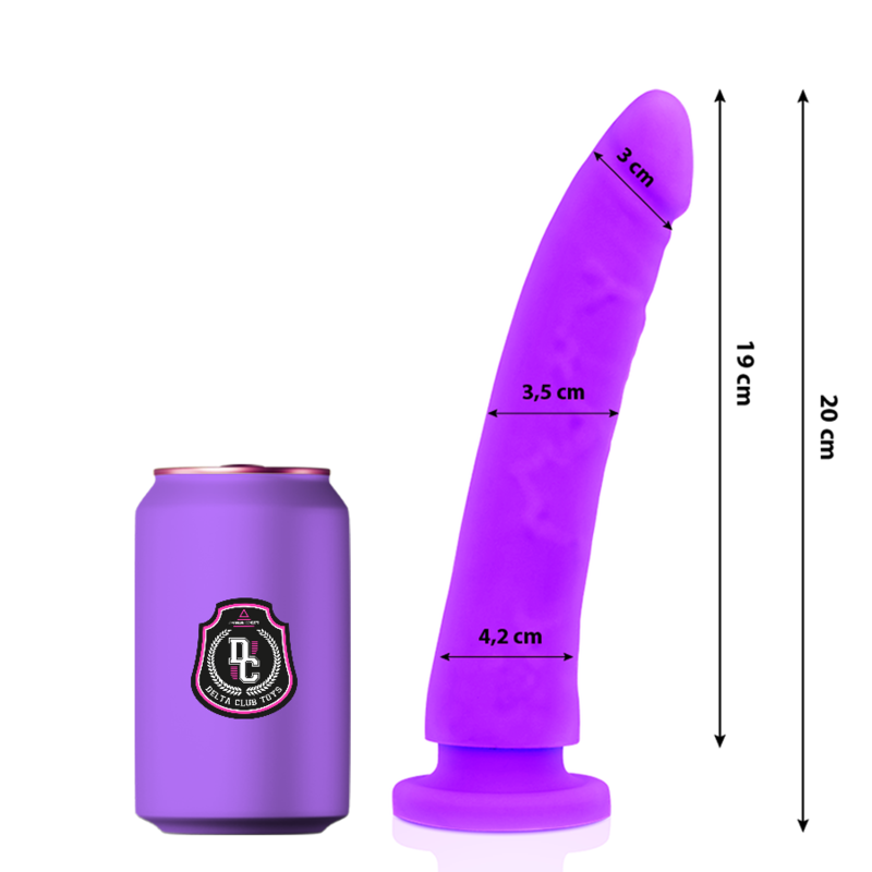 Delta Club Toys Lilac - Dildo de Silicona Médica 20 cm