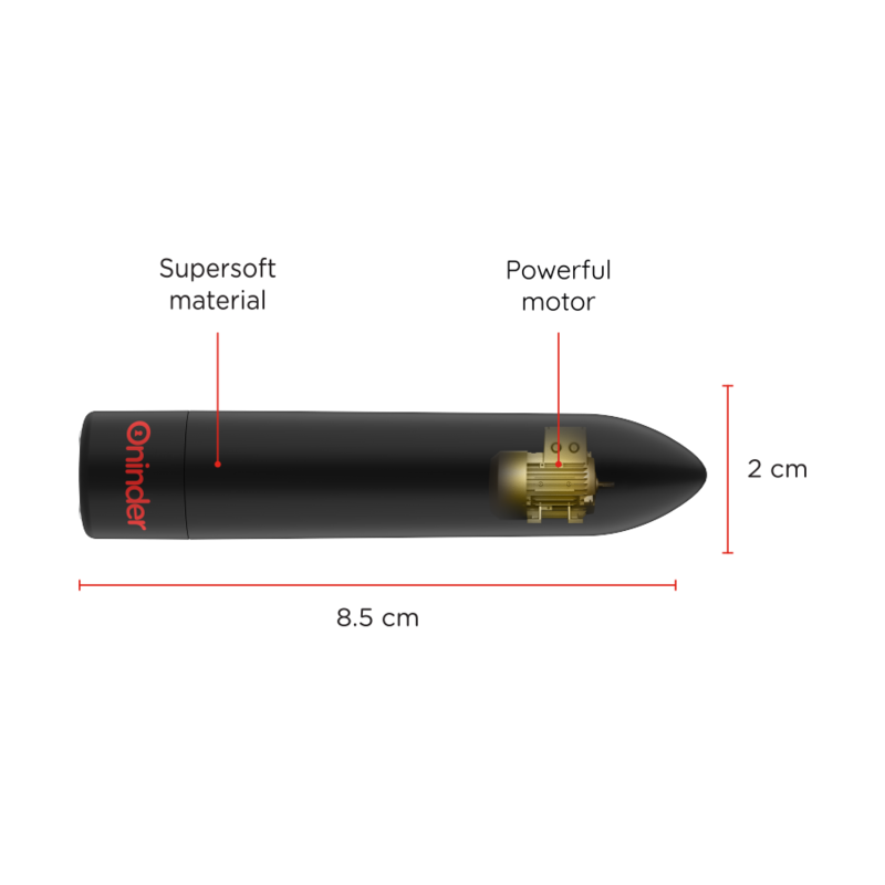 Oninder Berlin Bullet Vibrator Negro - 9 Modos y Control por App