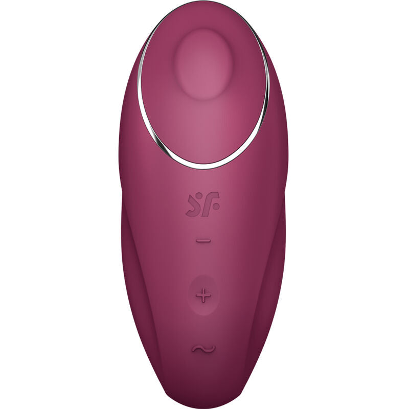 Satisfyer Tap & Climax 1 Lay-On Vibrator Rojo