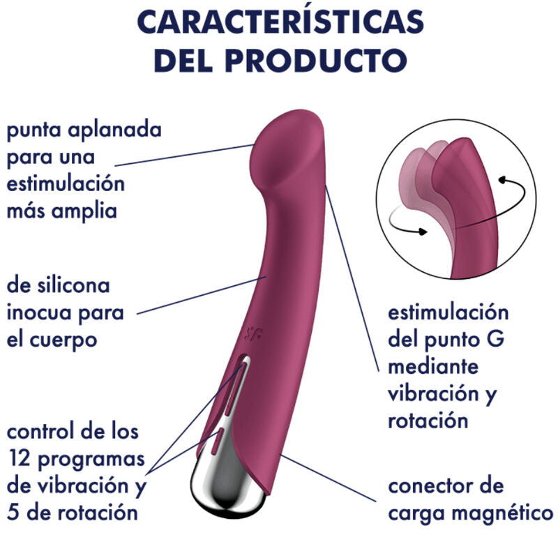 Satisfyer Spinning G-Sport 1 Rotator Vibrator Red