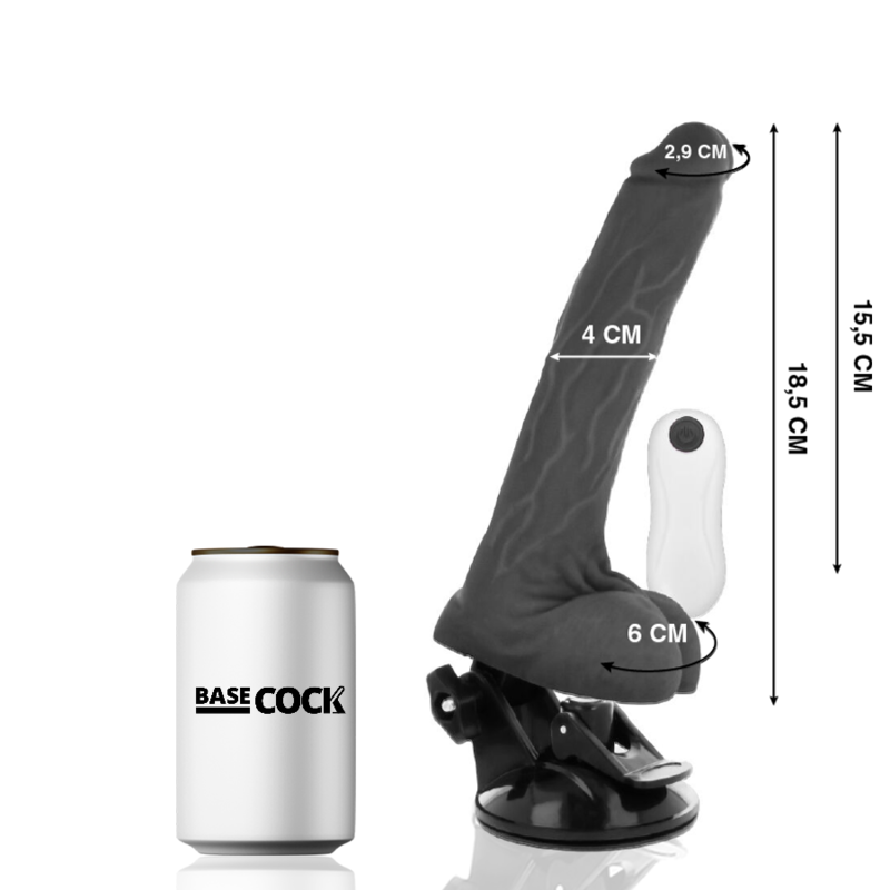 Basecock Realistic Articulable Remote Control Black 18.5 cm