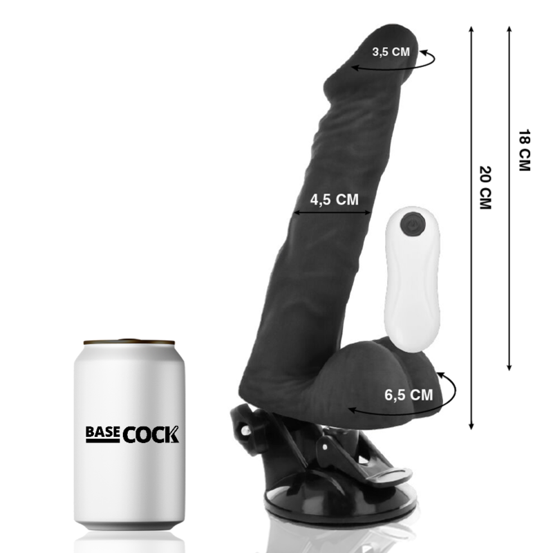 Basecock Articulable con Control Remoto Negro 20 cm