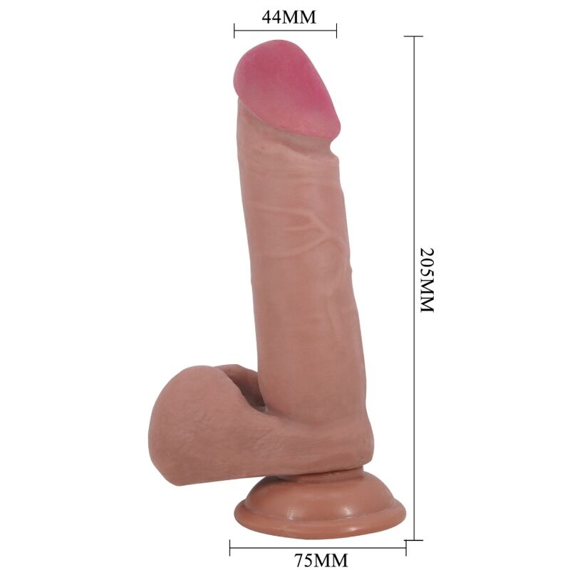 Pretty Love Sliding Skin Series - Dildo Realista con Ventosa 20.5 cm