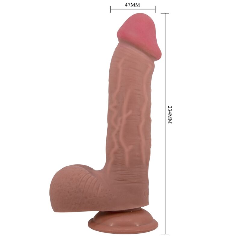 Pretty Love Sliding Skin Series - Dildo Realista con Ventosa 23.4 cm