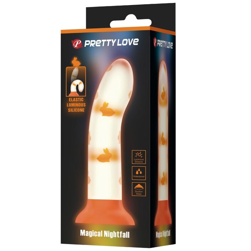 Pretty Love Magical Nightfall Dildo Luminoso sin Vibración