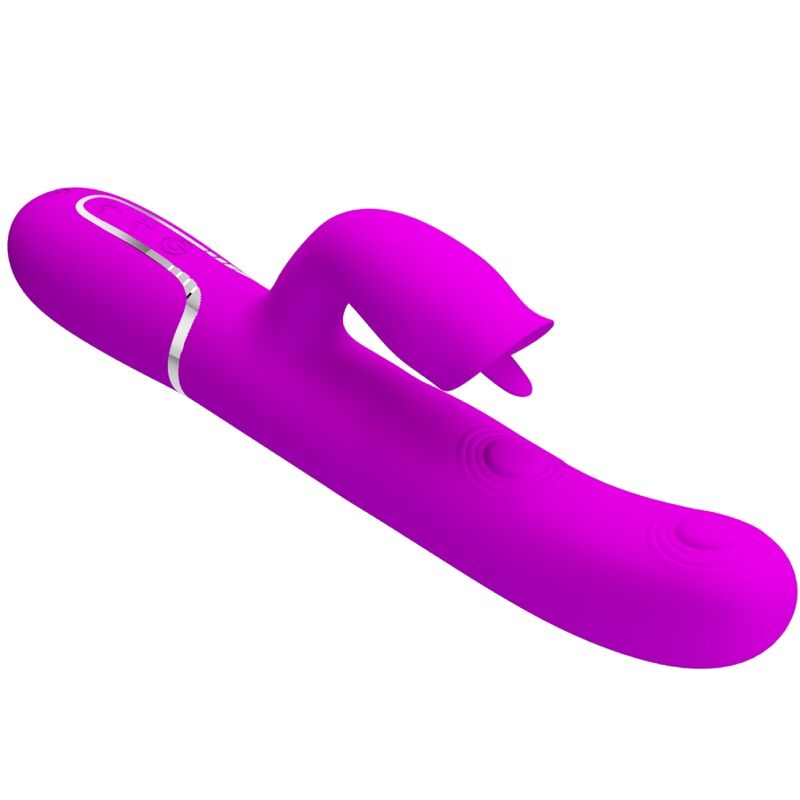 Pretty Love Rabbit Vibrator with Licking Fuchsia