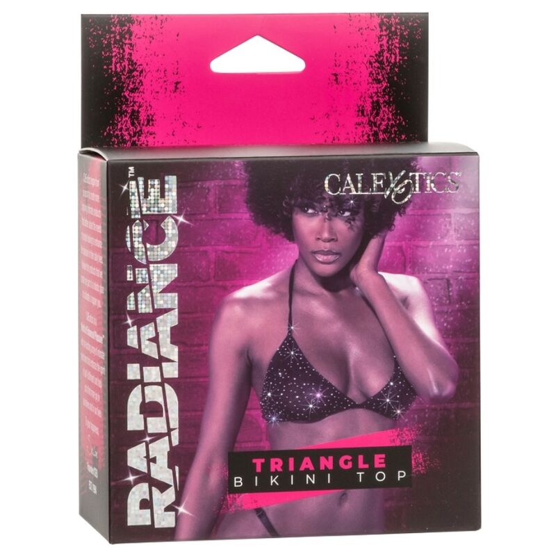 CalExotics Radiance Triangle Bikini Top Rhinestone - Talla Grande hasta 3X