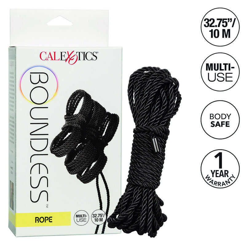 Cuerda de Bondage CalExotics Boundless 10m Negra