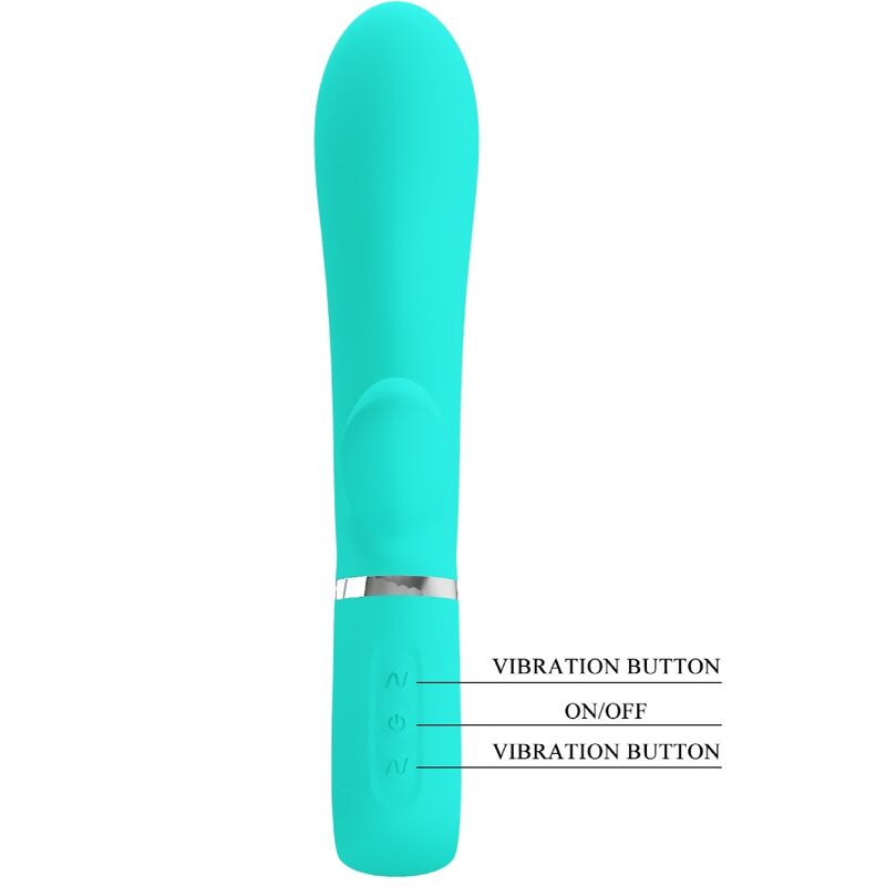 Pretty Love Thomas Vibrador Multifunción Punto G Aqua Green
