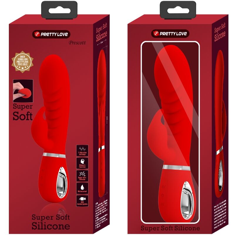 Pretty Love Prescott Multifunction G-Spot Vibrator Red