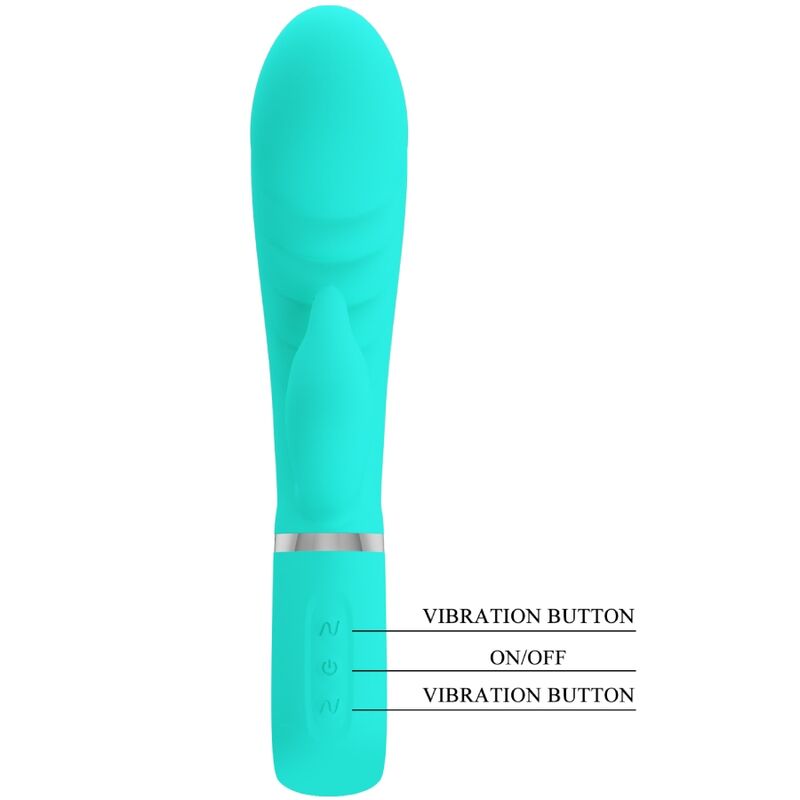 Pretty Love Prescott - Vibrador Multifunción G-Spot Aqua Green
