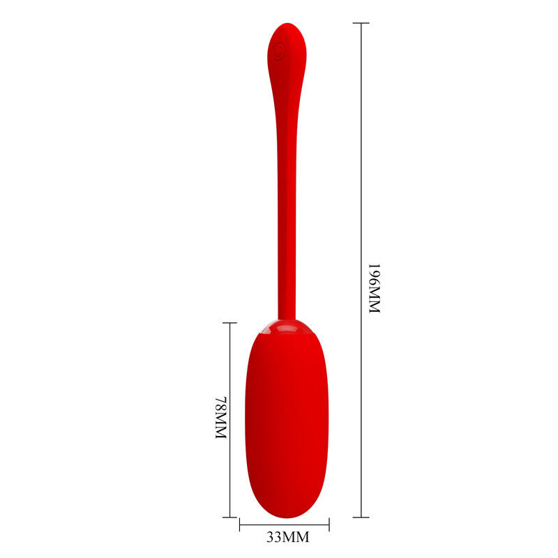 Pretty Love Julius Vibrador Recargable Impermeable Rojo