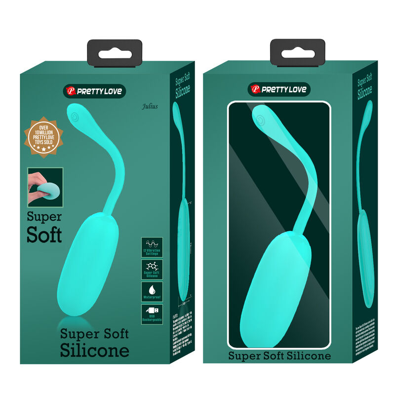 Pretty Love Julius Vibrador Recargable Impermeable Verde Agua