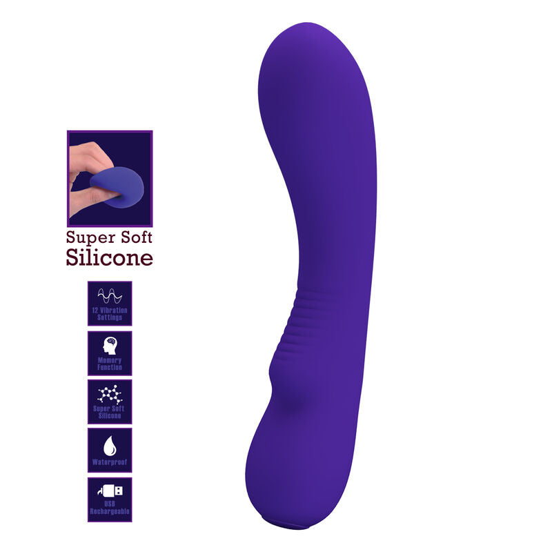 Pretty Love Prescott Vibrador Recargable Púrpura