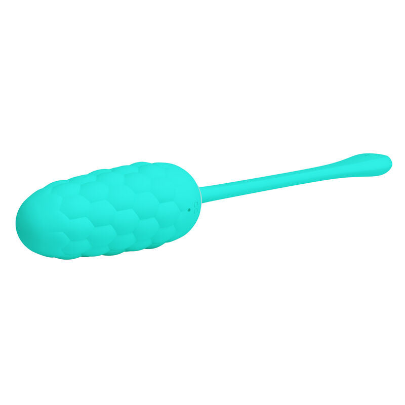 Pretty Love Vibrating Egg Aqua Green - Recargable con Textura Marina