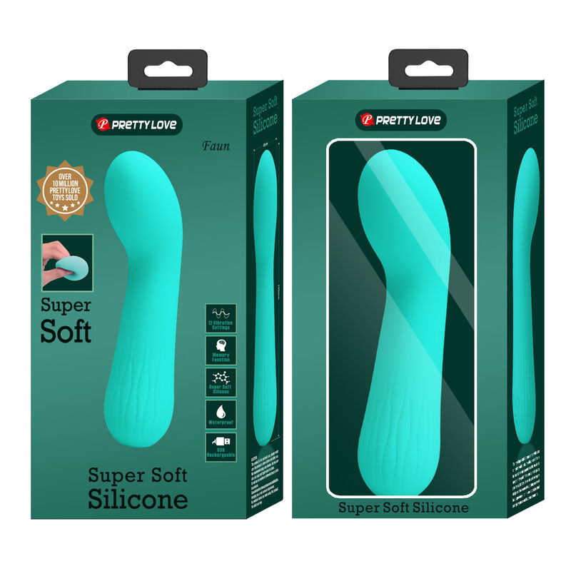Pretty Love Faun Vibrador Recargable Aqua Green
