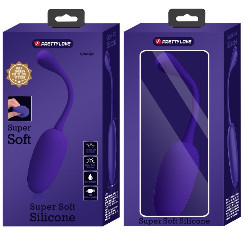 Pretty Love Knucker Purple - Huevo Vibrador Recargable
