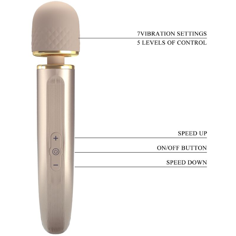 Pretty Love Massager 7 Modos de Vibración Champagne