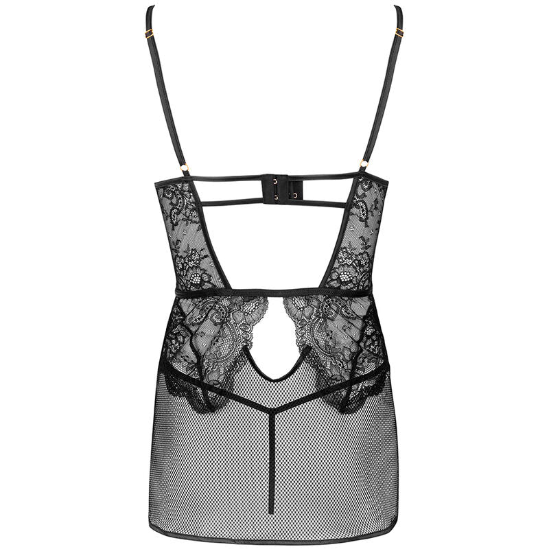 Livco Corsetti Fashion Baririn LC 90633 - Conjunto Lencería Falda y Panty Negro