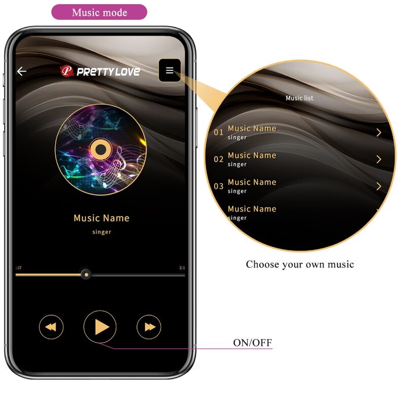 Pretty Love Catalina Vibrador con Control Remoto por App - Púrpura
