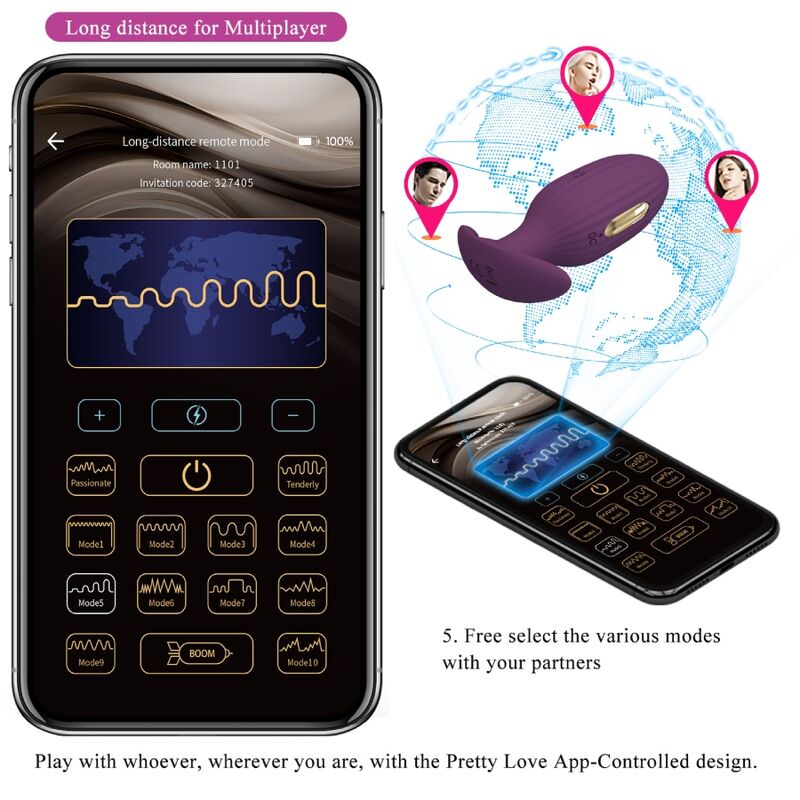 Pretty Love Jefferson - Plug Anal Controlado por App