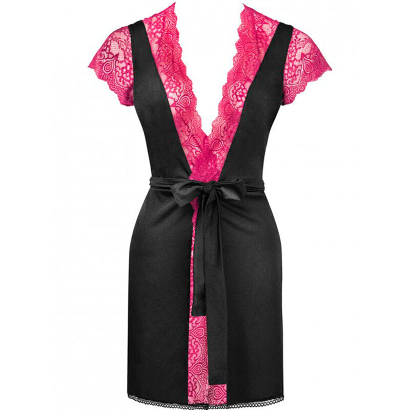 Bata Kimono Kumiko LC 90428 + Braga - Livco Corsetti Fashion Negro L/XL