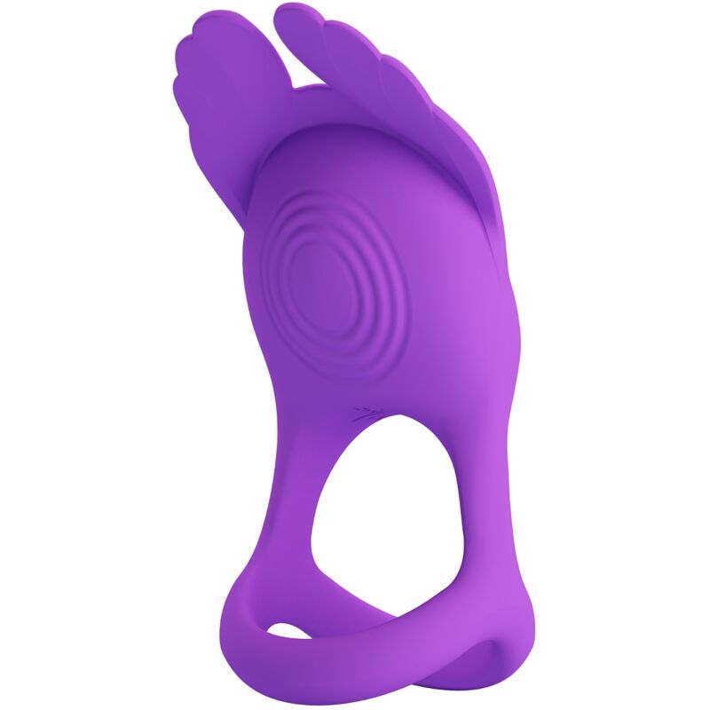 Pretty Love Silas Vibrant Penis Ring - 7 Vibraciones Silicona Morada