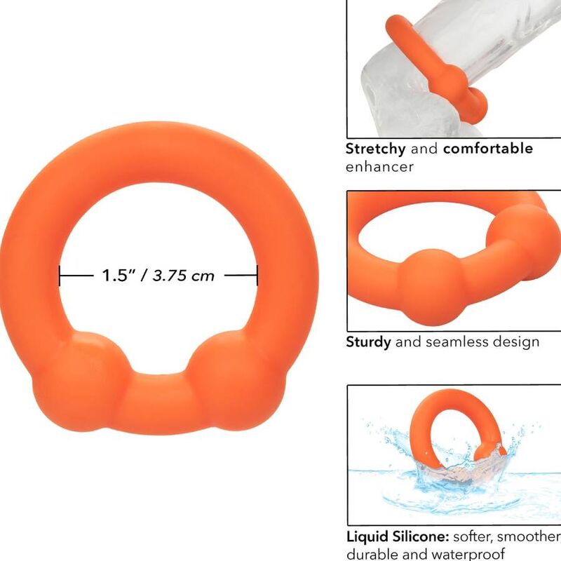 CalExotics Alpha Dual Ball Ring Orange - Anillo Peneano