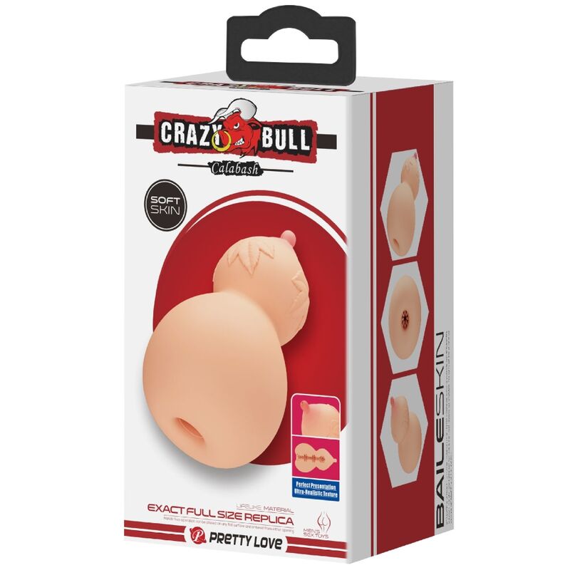 Masturbador Crazy Bull Calabash en Forma de Pecho