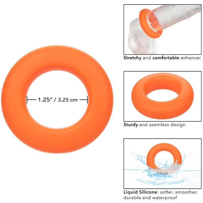 CalExotics Alpha Prolong Large Ring Orange