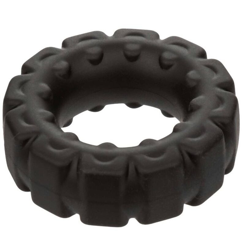 CalExotics Alpha Prolong Tread Ring Black - Anillo de Placer