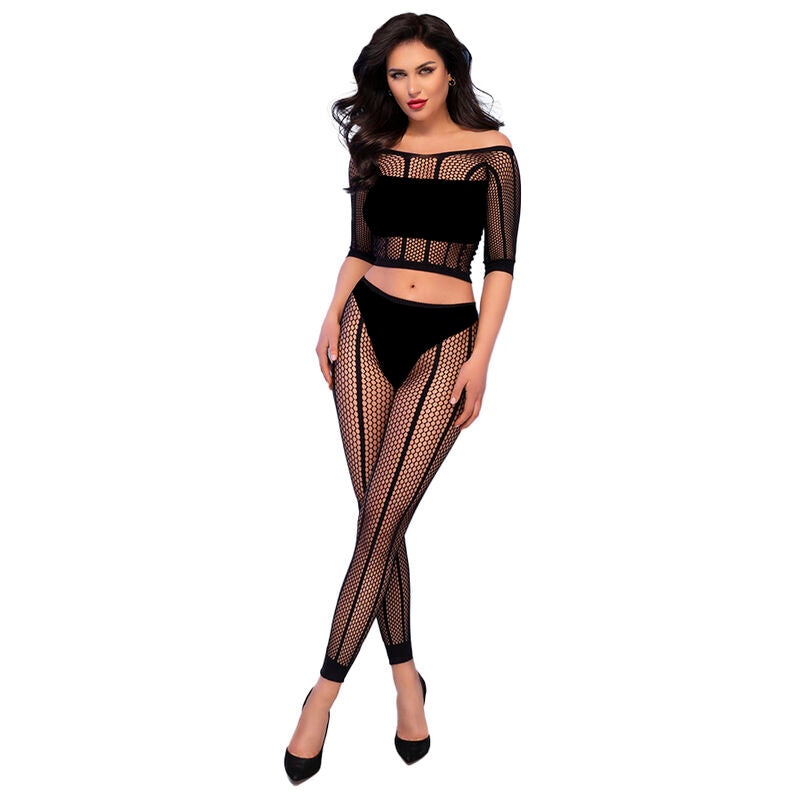 Chilirose CR 4647 Conjunto 4 Piezas Negro - Body, Antifaz y Accesorios