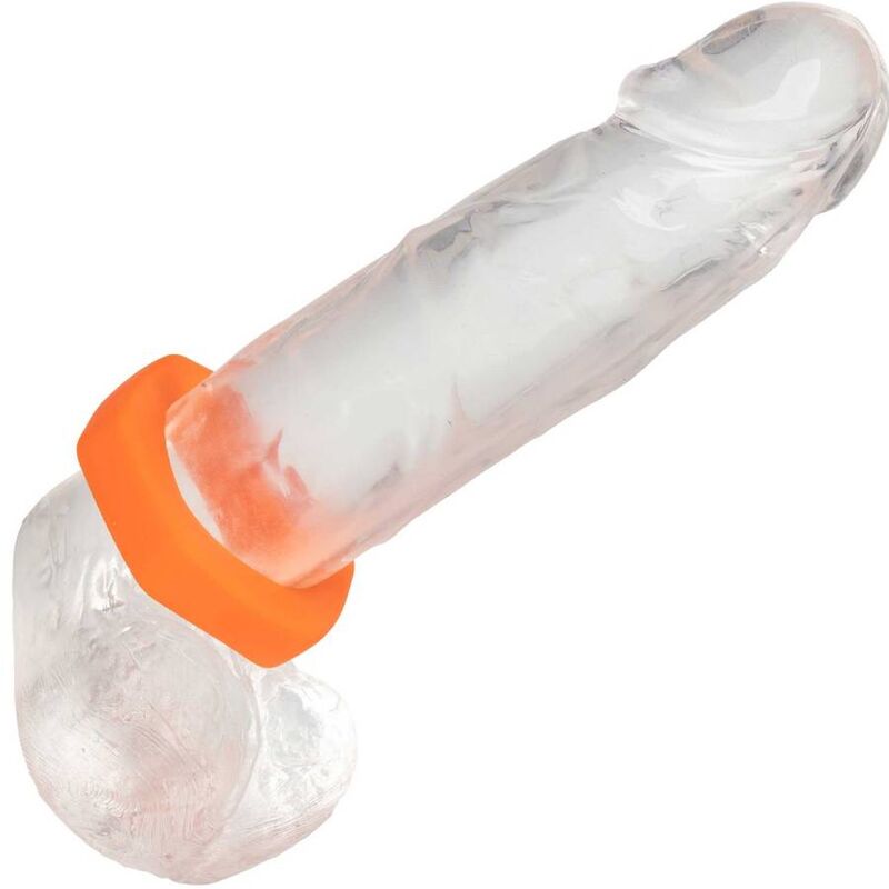 CalExotics Alpha Prolong Sexagon Ring Orange - Anillo Estimulador