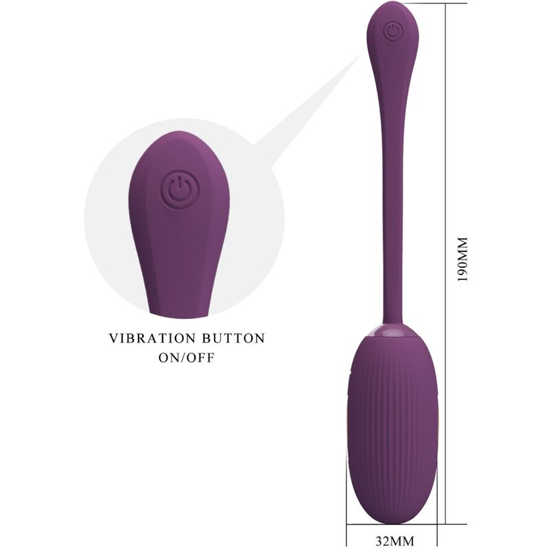 Pretty Love Doreen Purple - Huevo Vibrador Recargable