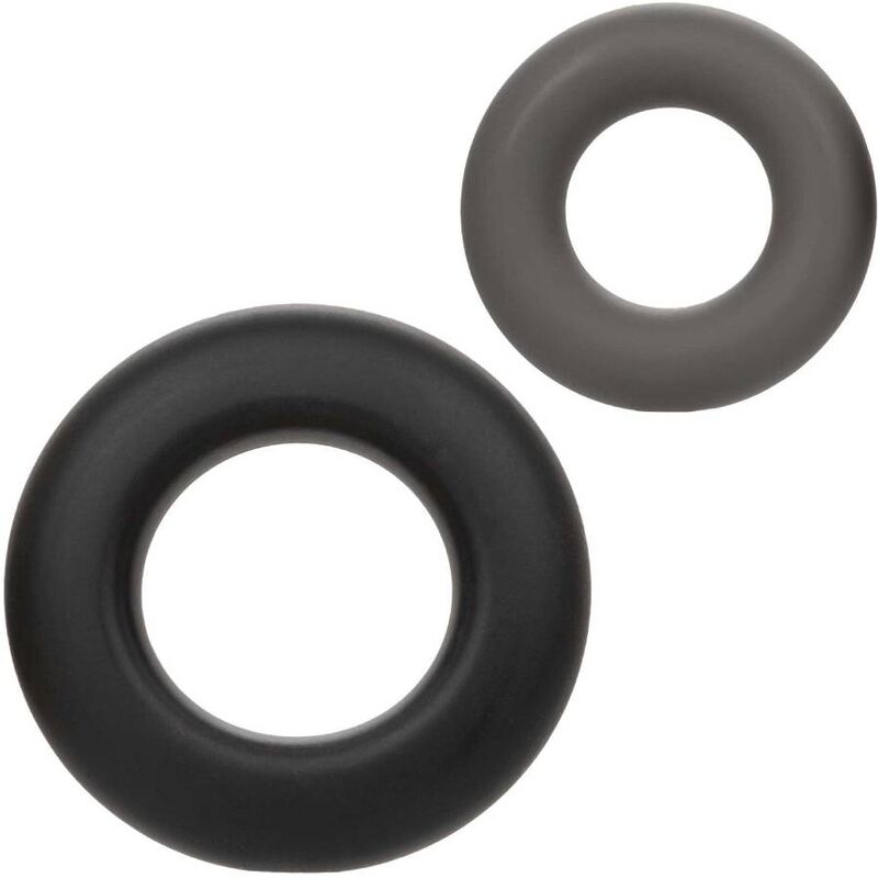 CalExotics Alpha Prolong Set of 2 Ring Grey