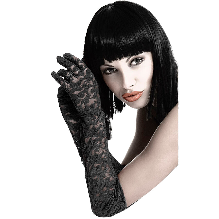 Guantes de Encaje Chilirose CR 3071 - Negro Elegante