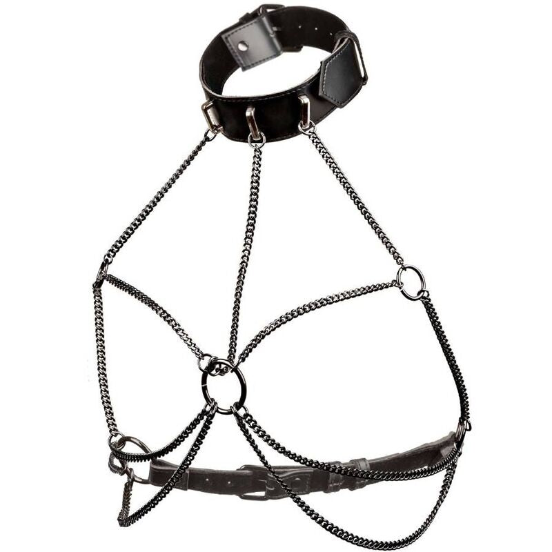 Euphoria Plus Size Multi Chain Collar Harness - Arnés Premium con Diseño Cruzado
