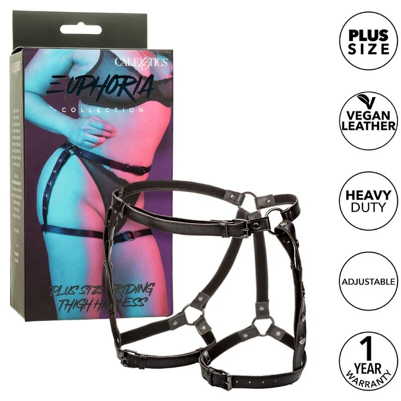 CalExotics Euphoria Plus Size Riding Thigh Harness - Arnés Premium Ajustable