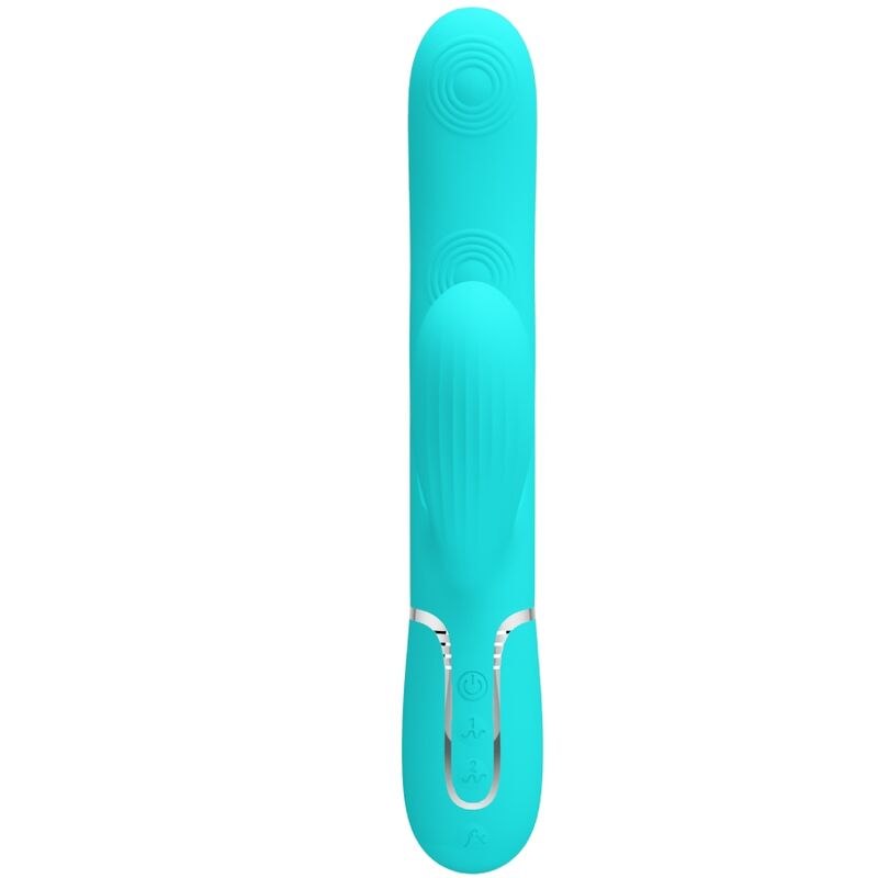 Pretty Love Perlita Multifunction 3 en 1 Vibrador G-Spot Aqua Green