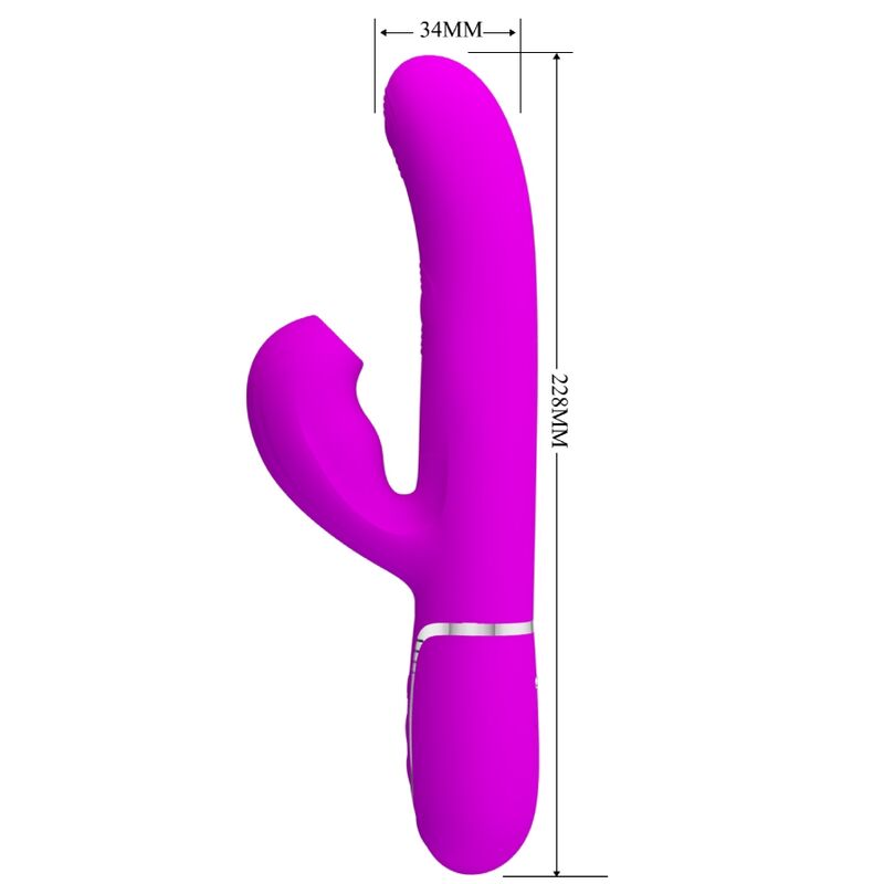 Pretty Love Perlita Multifunction 3 en 1 Vibrador G-Spot Violeta