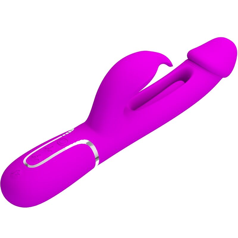 Pretty Love Kampas Rabbit 3 en 1 - Vibrador Multifunción Fucsia