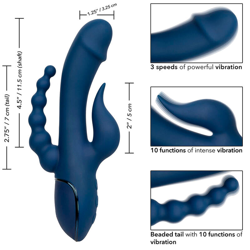 Vibrador Triple Orgasm Blue - CalExotics
